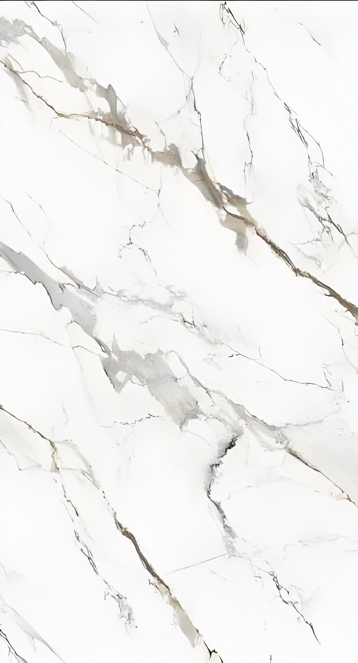 6 White and Gray Marble Panels - 4 ft x 4 ft and 5 Silicone/Adhesive Tubes